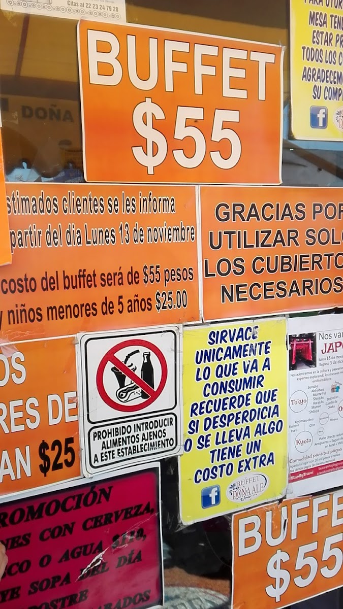 Buffet Doña Ale Menu - Image 1